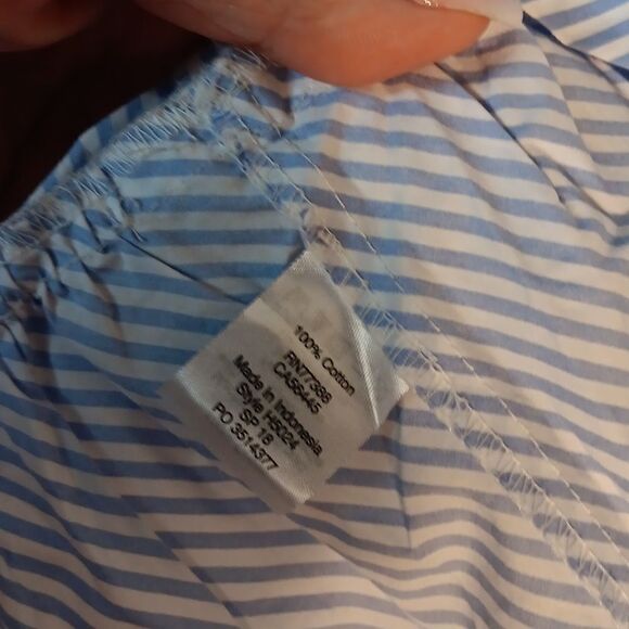 J.Crew Striped Peplum Top - Picture 6 of 8